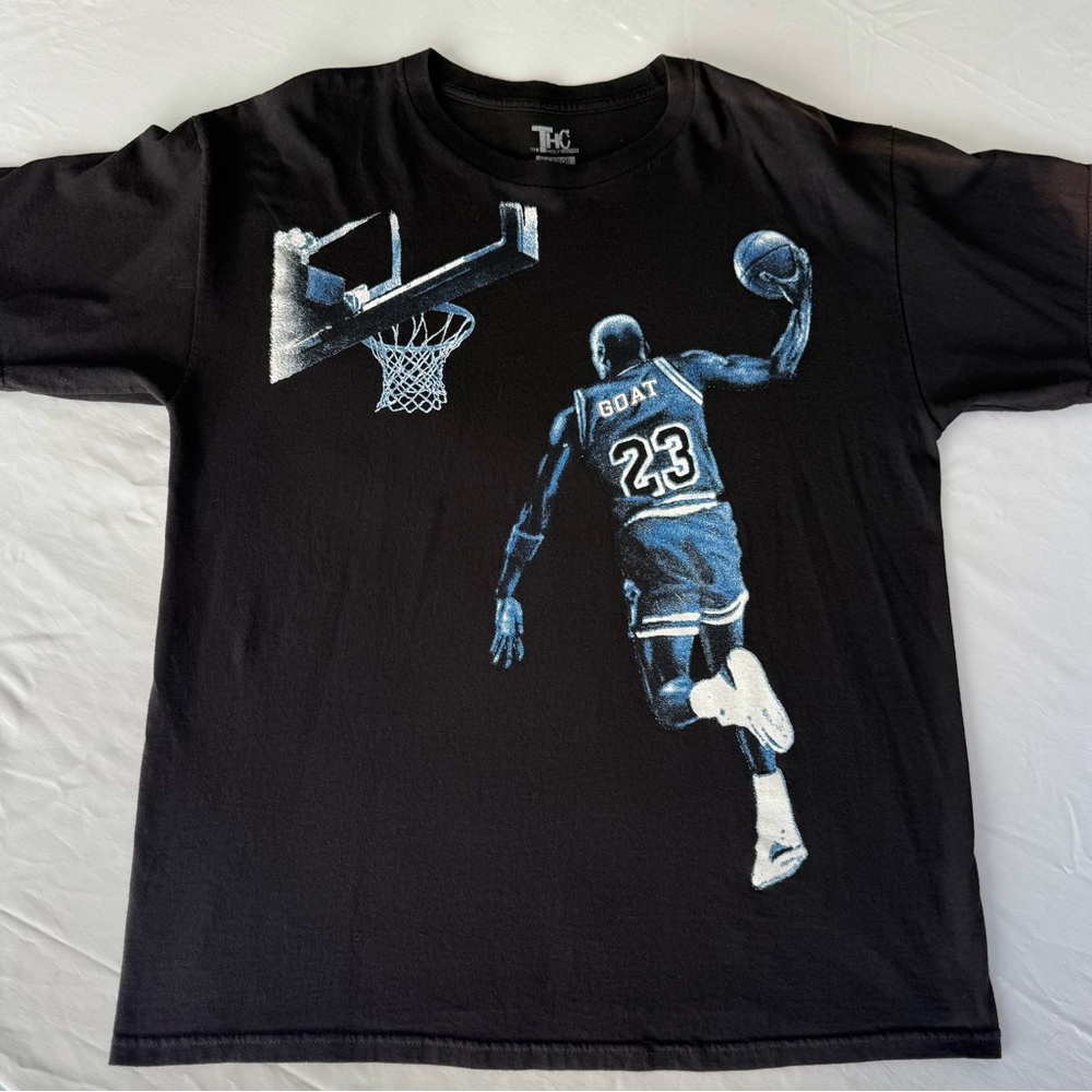 Michael Jordan Goat Black T-Shirt